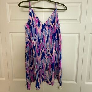 Lilly Pulitzer Blue and Pink Abstract Dress